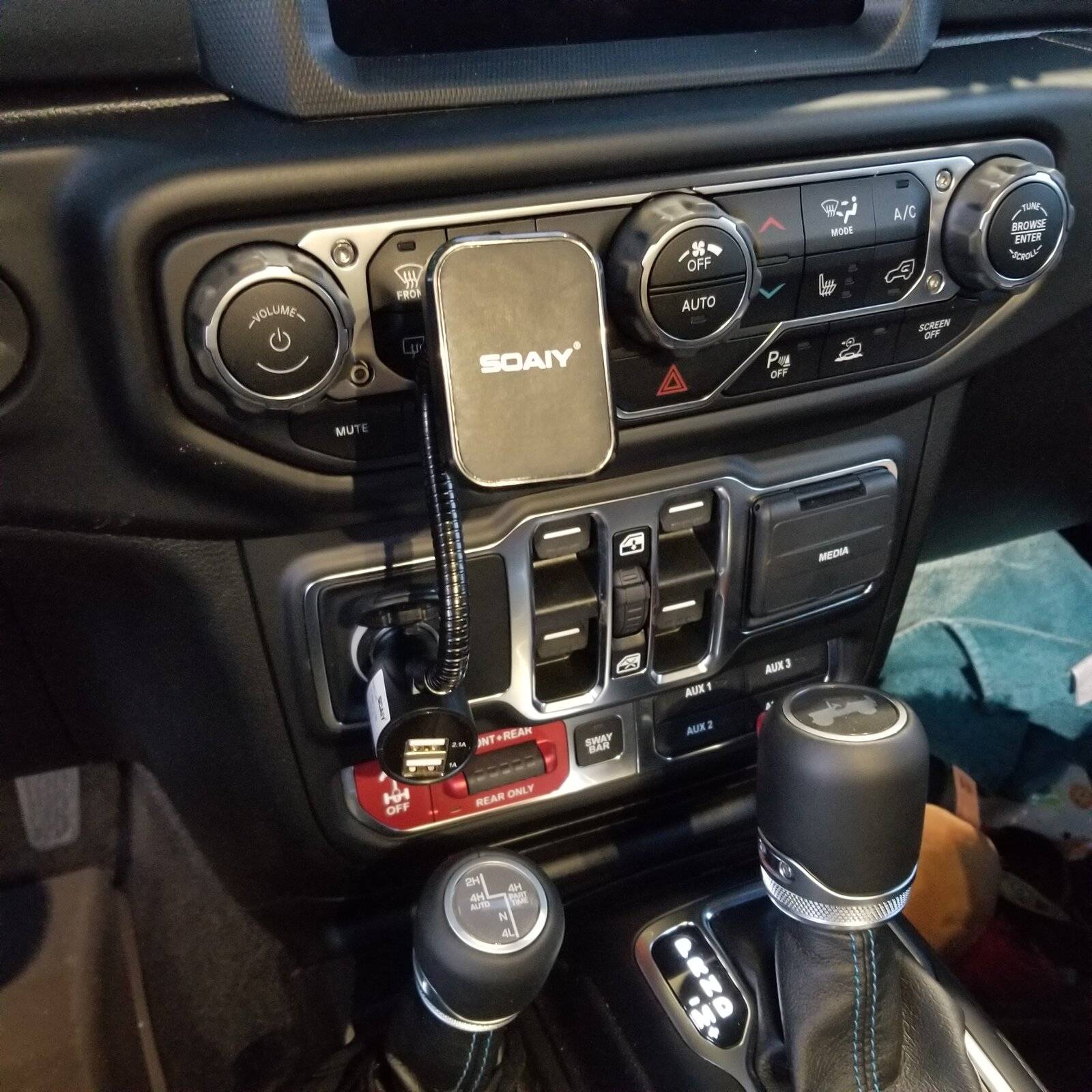 Jeep Wrangler JL Phone Mount for 4xe 20210605_201152