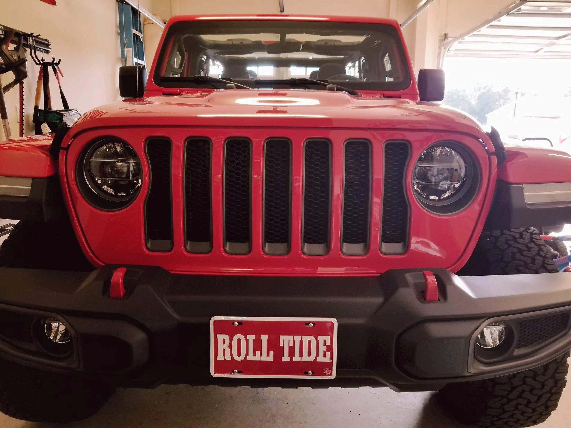 Jeep Wrangler JL front license plate holder 20180519_224243