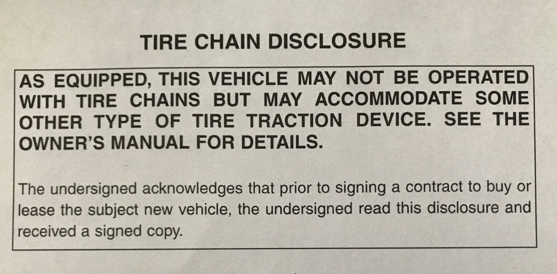 Jeep Wrangler JL Why No Chains? Chains