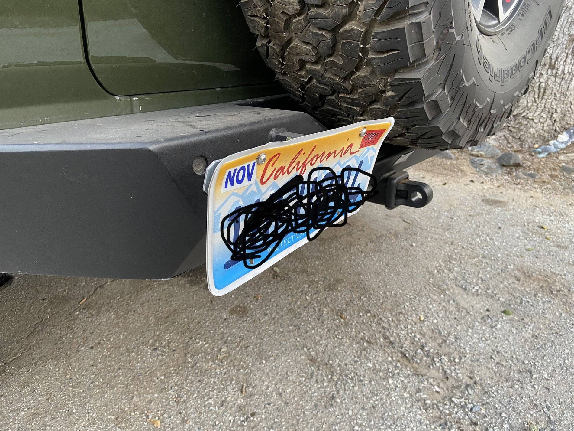 Jeep Wrangler JL License Plate Relocation Options 40D7C33F-7A26-4007-9B84-93CBA4092EA9