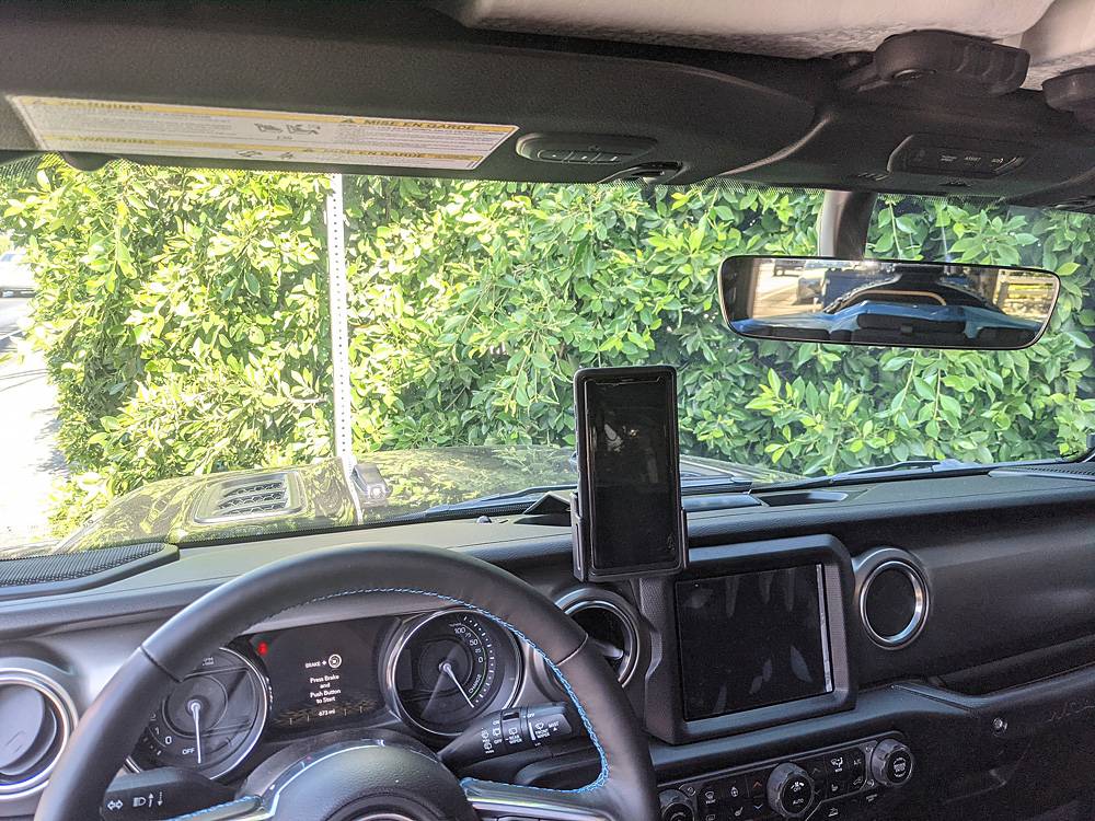 Jeep Wrangler JL Cleanest Phone Mount Solution ProClip1