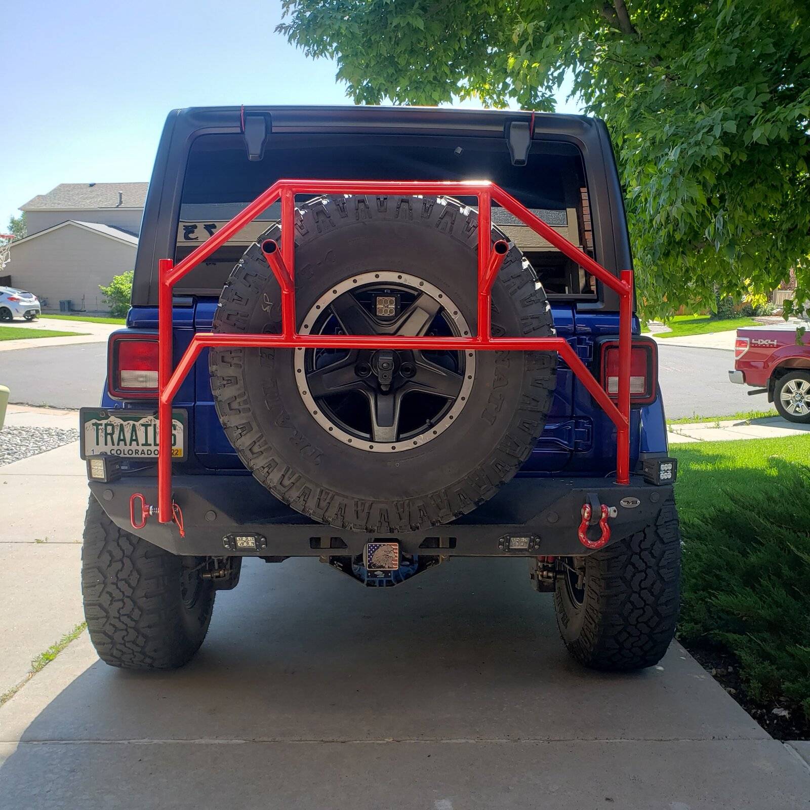 Jeep Wrangler JL Swing away bike rack 20210704_103330