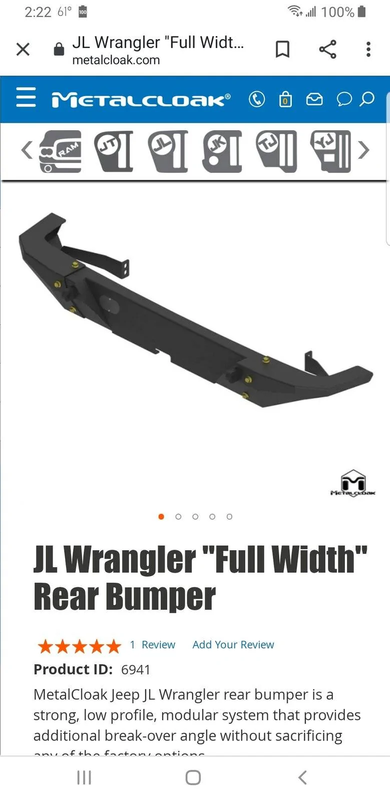 Jeep Wrangler JL MC rear bumper licence Screenshot_20210704-142255_Chrom