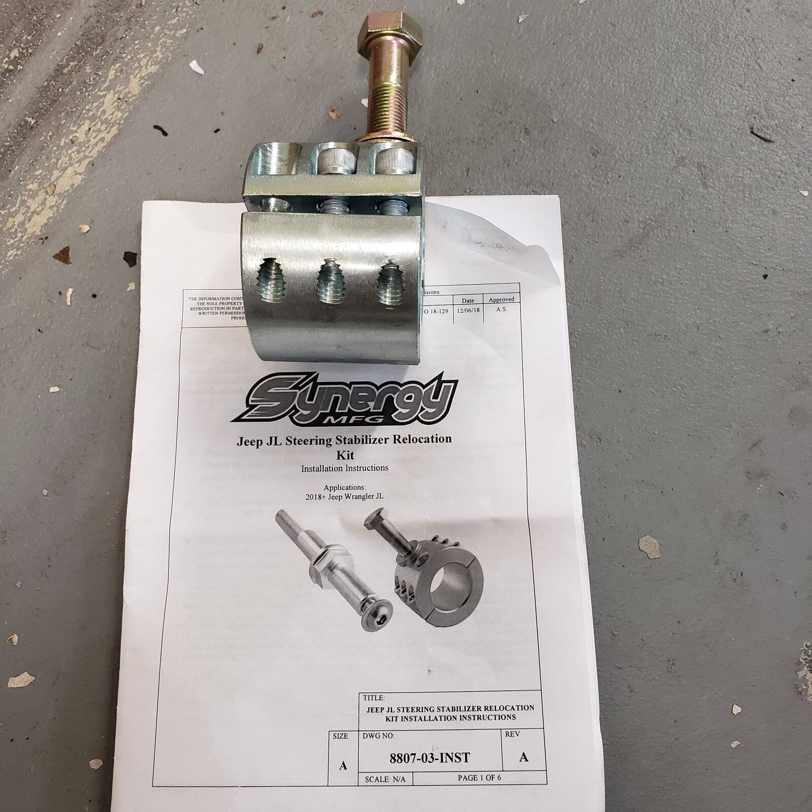 Jeep Wrangler JL Synergy Steering Stabilizer SYN 8807-03 20210701_112920
