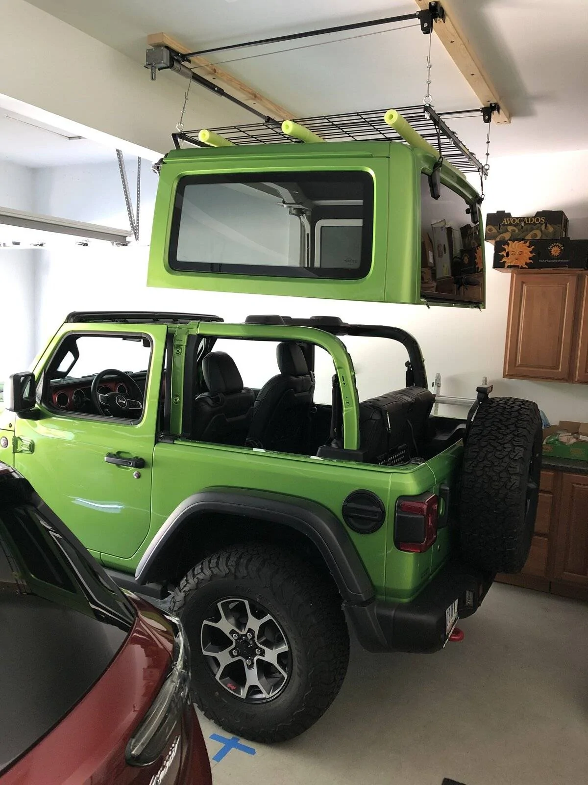 Jeep Wrangler JL Fleximounts ceiling lift 386771EF-C146-4EB0-8C77-21204EAF3E71