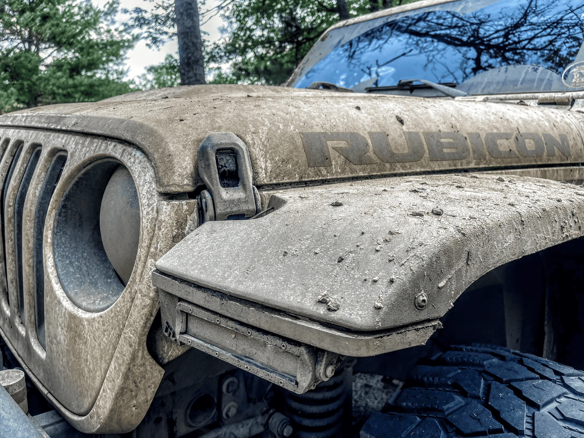Jeep Wrangler JL The sound of a Kinetic Rope failure.  Damage and cost..... Plus photos of the wheeling and camping. 1626882743011