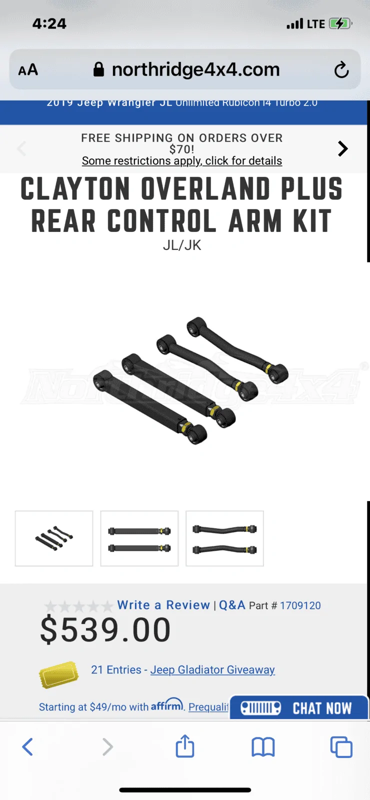 Jeep Wrangler JL Will adjustable rear LCAs and trackbar make that much difference? 928618CD-11D6-431D-9E09-6FE75BAD7DBD