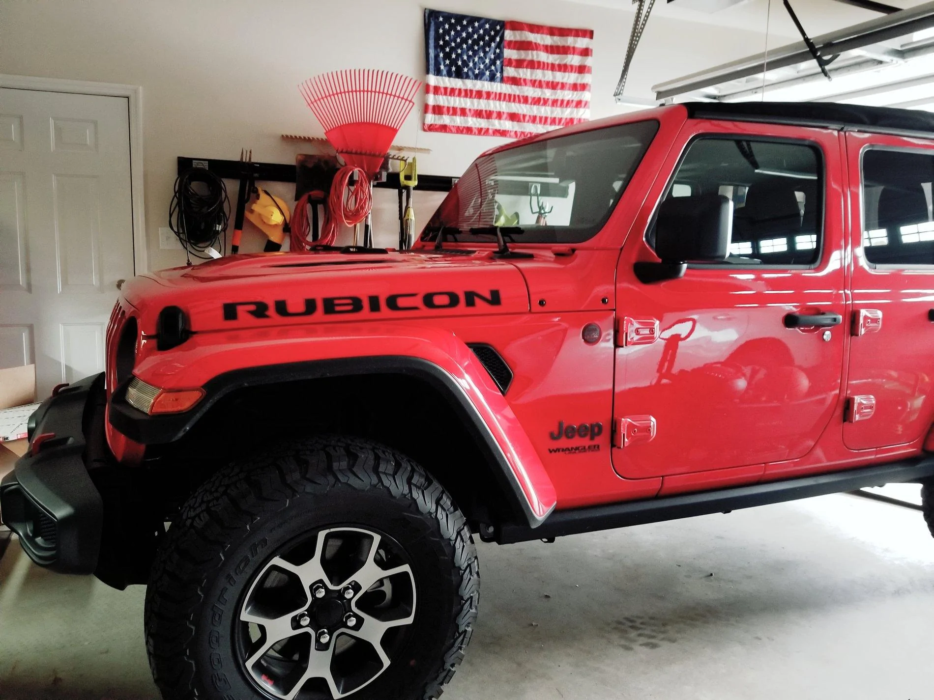 Jeep Wrangler JL Memorial Day Jeeps - Flags!! 20180408_182152