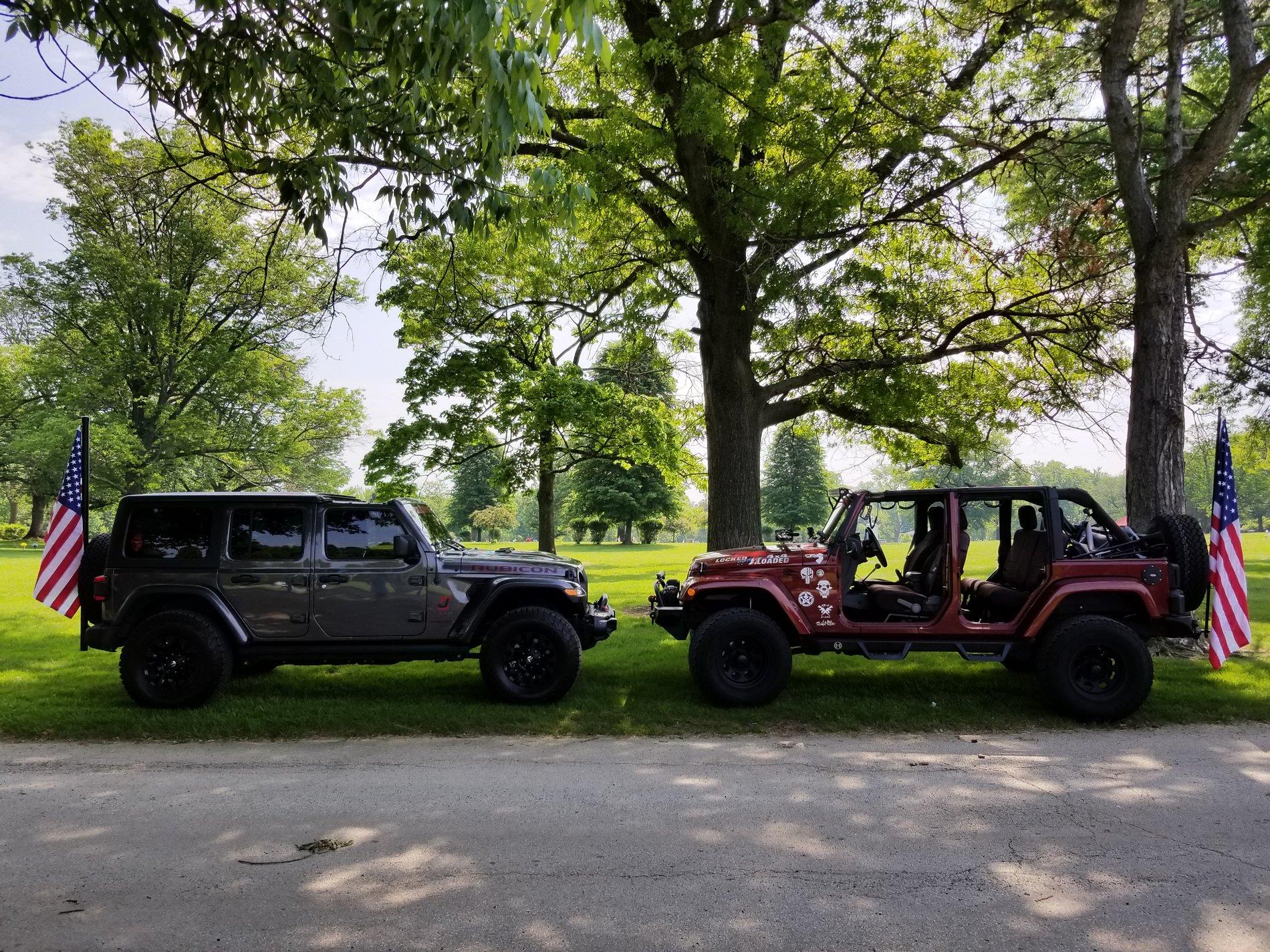 Jeep Wrangler JL Memorial Day Jeeps - Flags!! 20180526_104950
