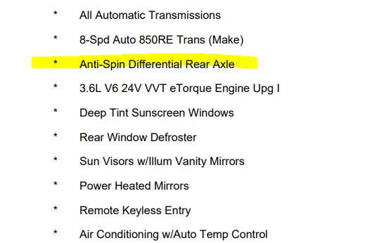 Jeep Wrangler JL Quick Help please, do I have LSD? ANTI