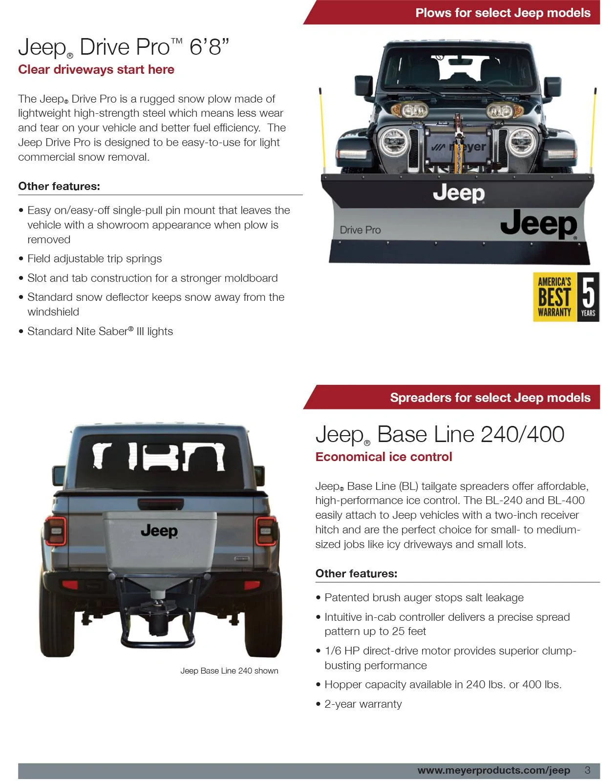 Jeep Wrangler JL Mopar / Meyer snow plows announced for JL and JT Meyer_Jeep_Brochure-3
