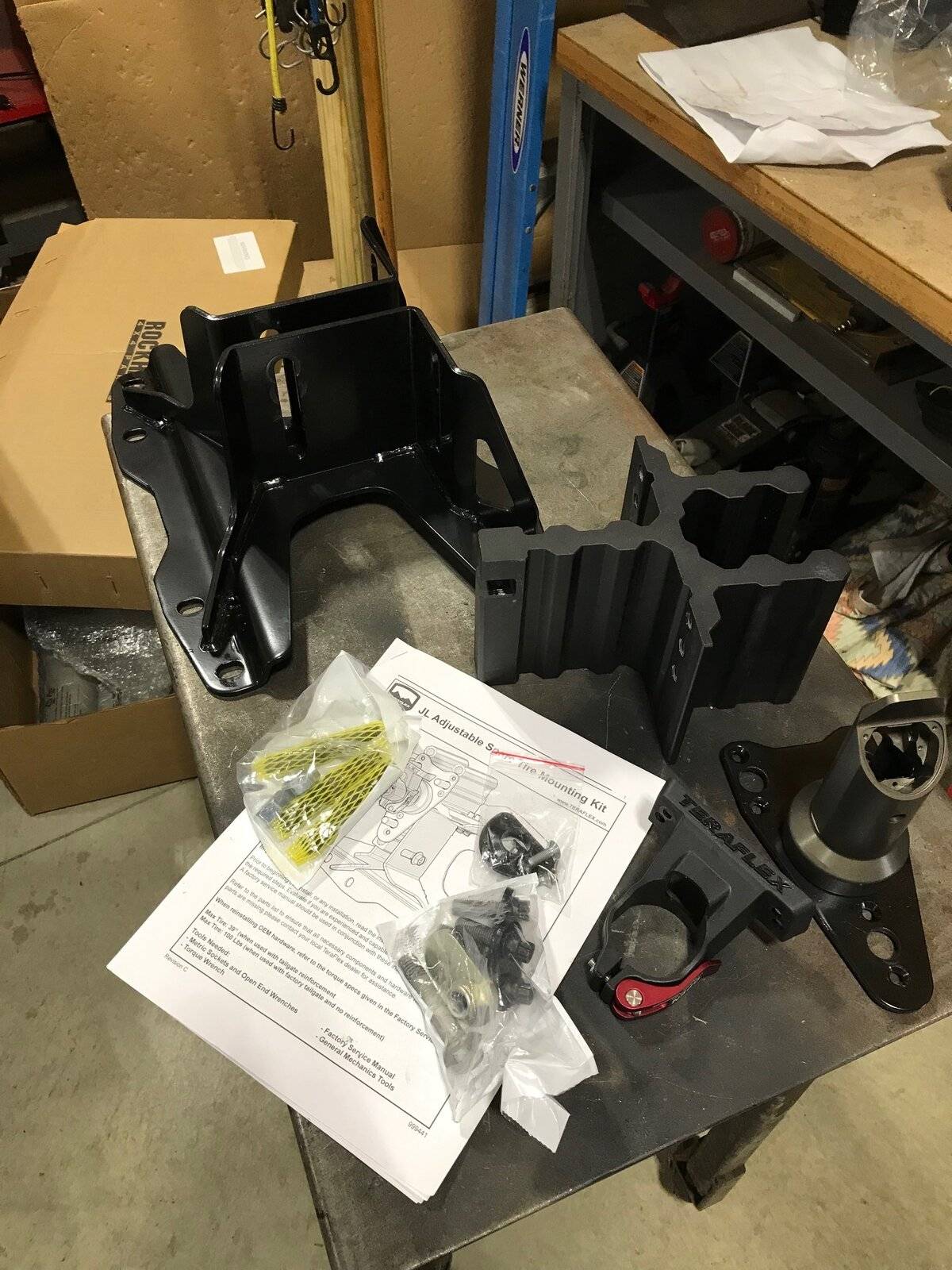 Jeep Wrangler JL Teraflex Alpha Tire Carrier IMG_1629