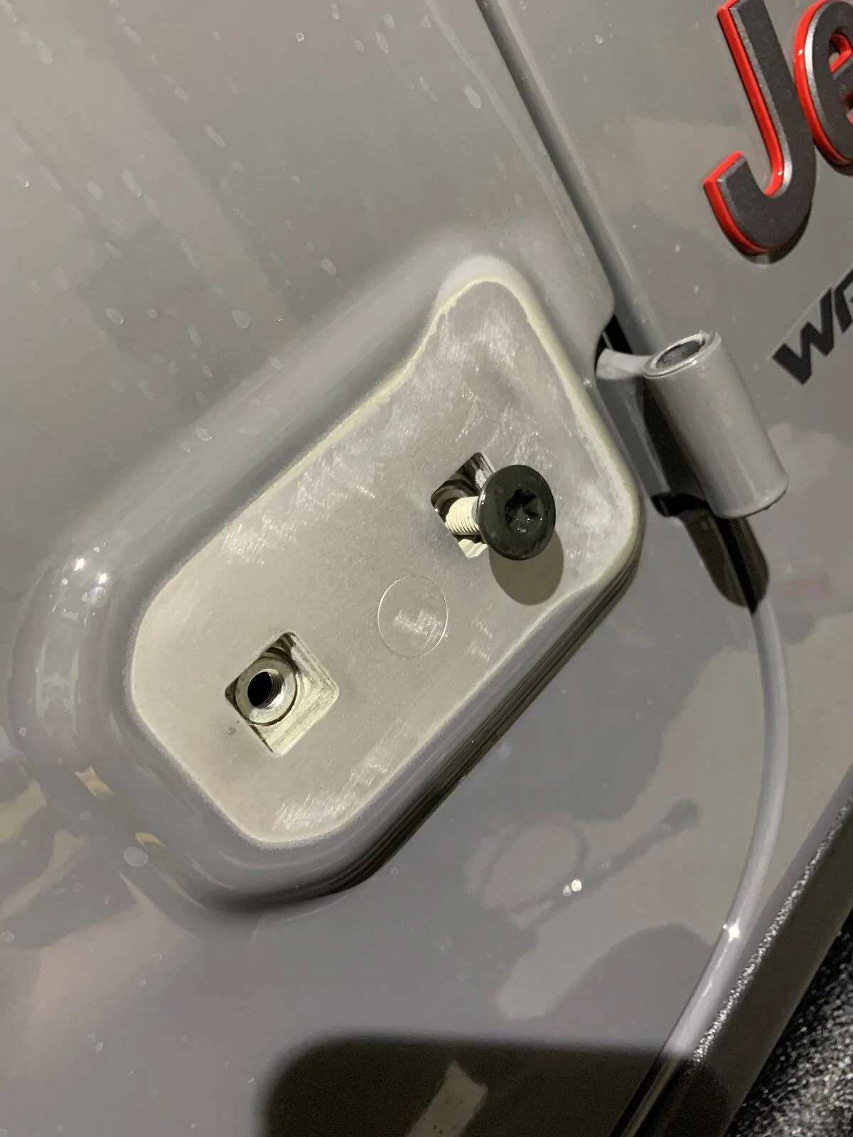 Jeep Wrangler JL Bubbles in Paint at Door Hinges 0B6BE3D2-EAF4-4BB1-926F-4CD62CBB132E
