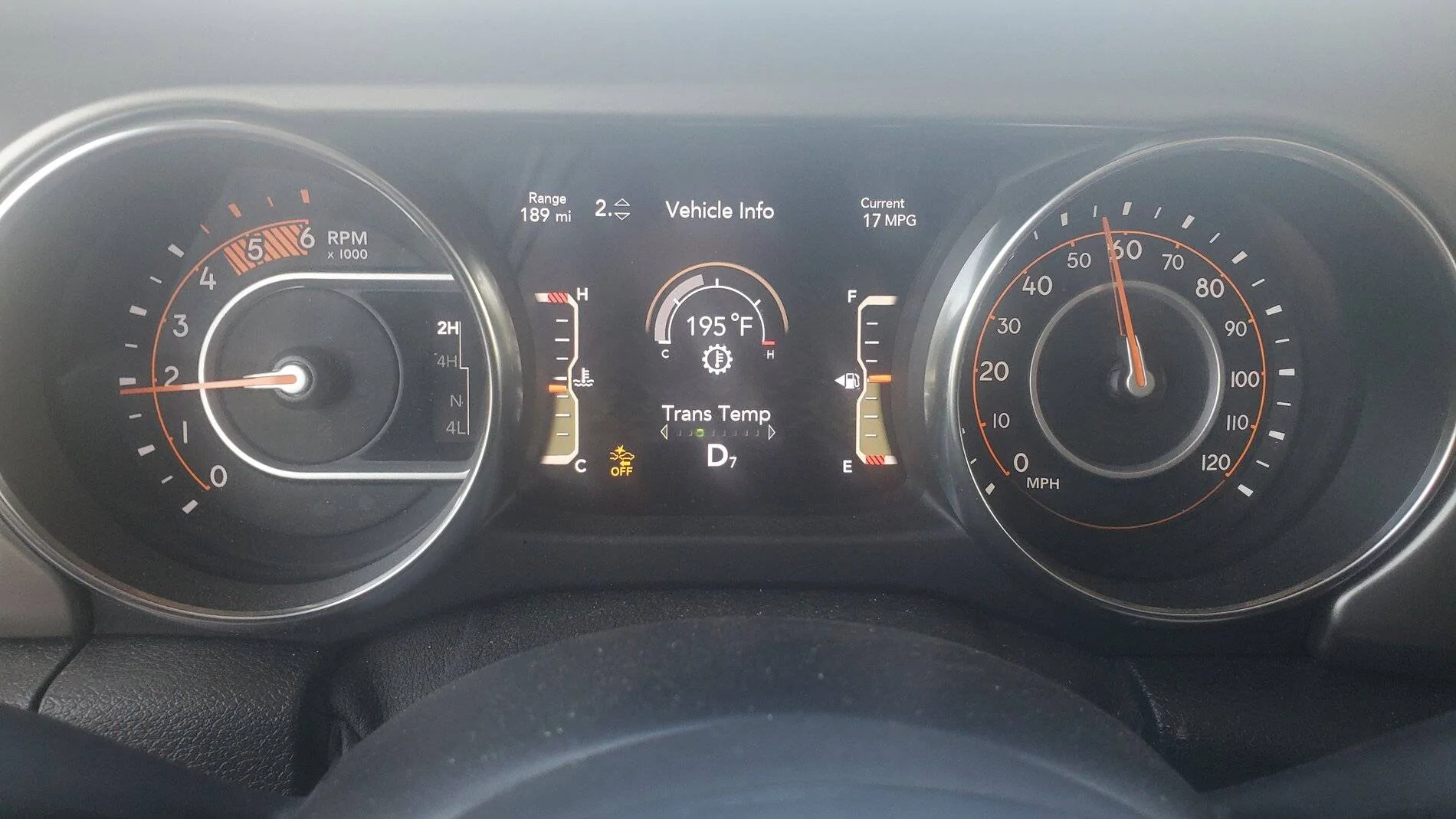 Jeep Wrangler JL Transmission temps Trans Temp - towing