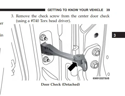 Jeep Wrangler JL Door stops / checks ? doorcheck