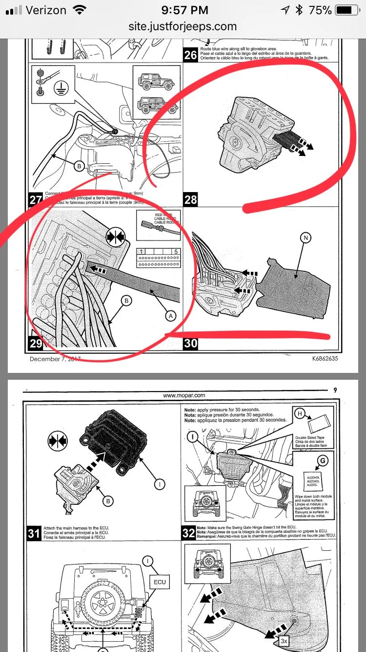 Jeep Wrangler JL Mopar Tow Harness Install 2A913148-A267-48E0-9E63-DA41FBE2E057