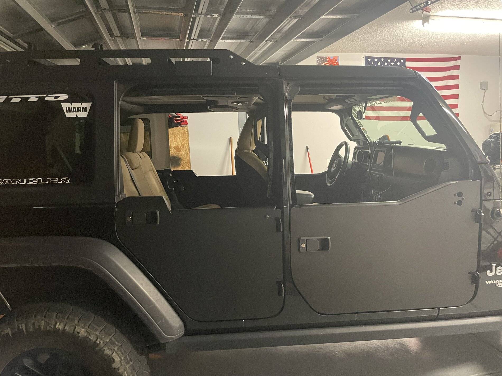 Jeep Wrangler JL Bestop Element Doors with Enclosures Pass Side 2