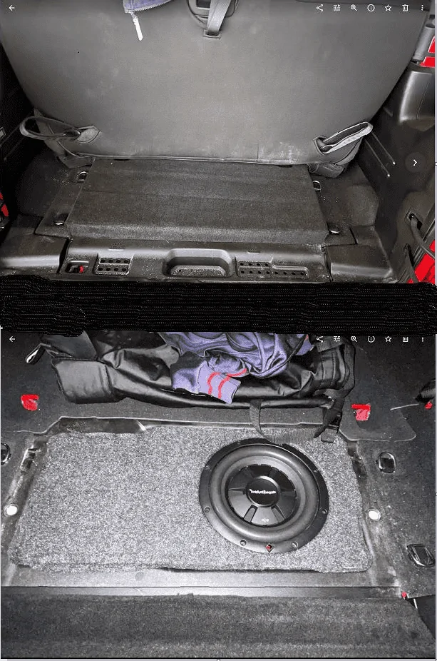 Jeep Wrangler JL Subwoofer enclosure SUB