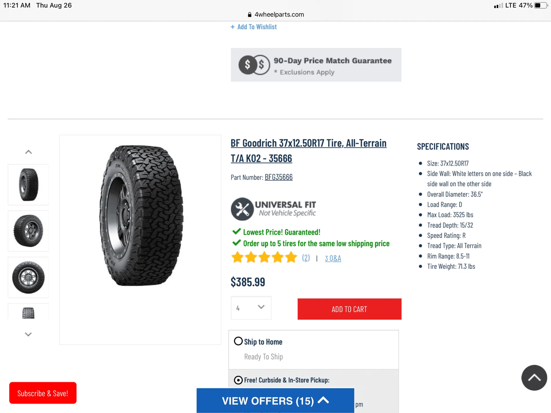 Jeep Wrangler JL Ideal tire size.. 341773EA-3005-49C0-9A4B-68B923C74085