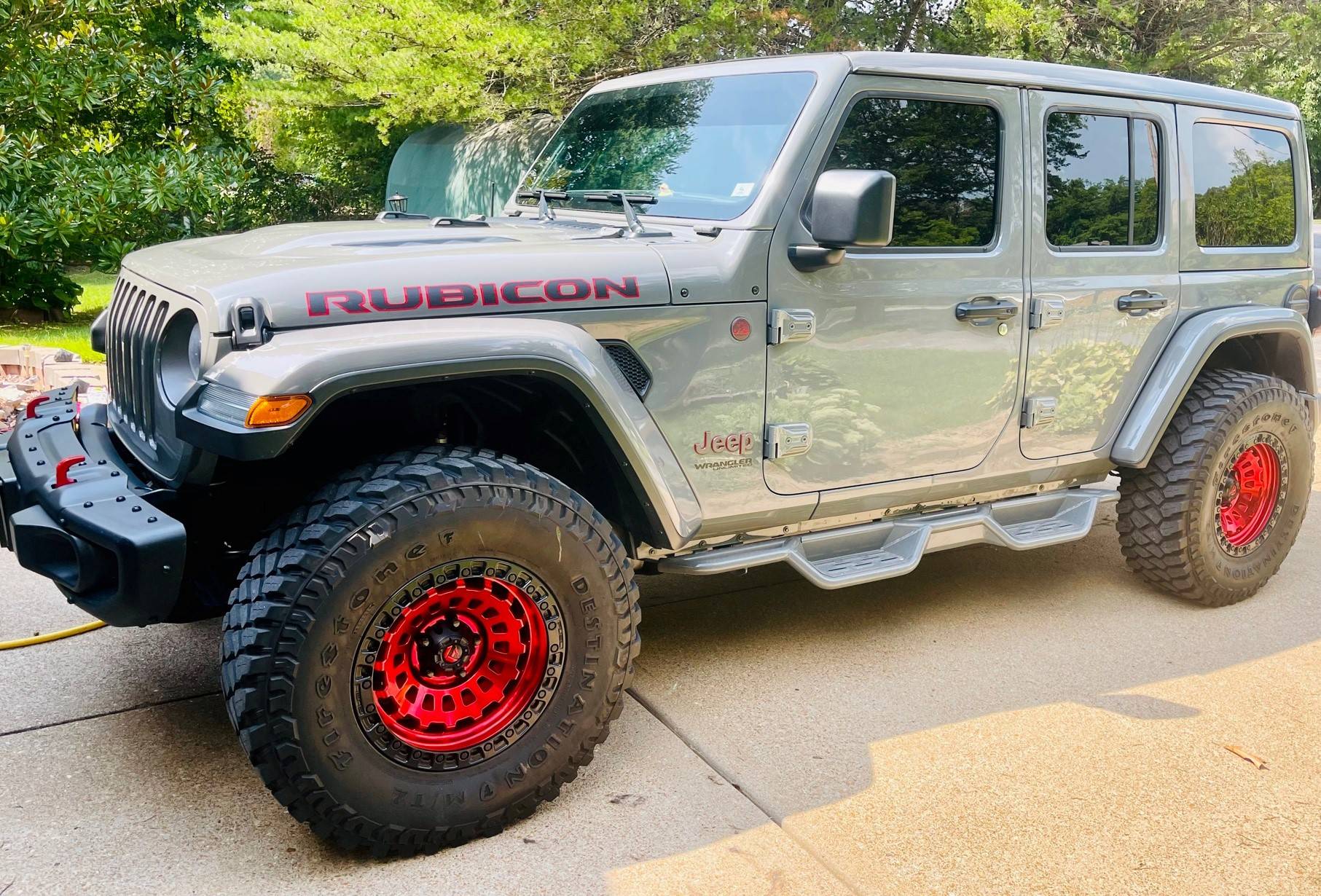 Jeep Wrangler JL Bubbles in Paint at Door Hinges 2018 JL Hinge REPAIRED 2