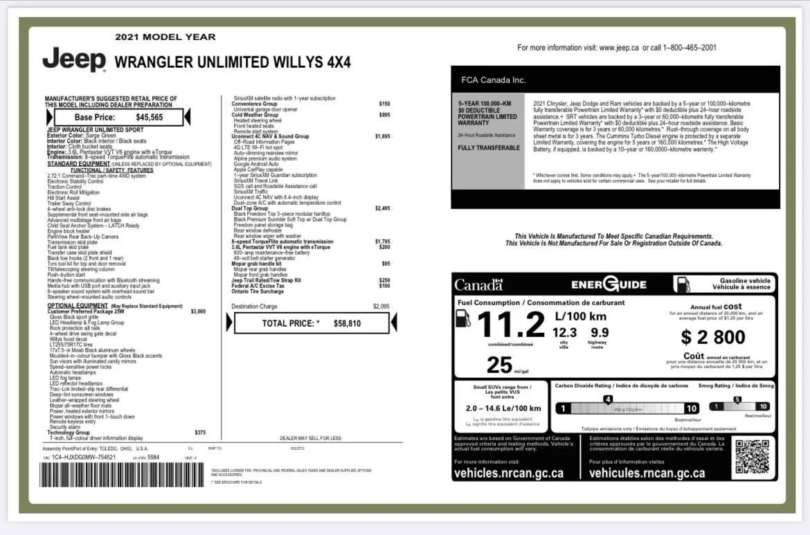 Jeep Wrangler JL Average Delivery time in Canada 5D24F513-3D94-443D-A0BD-8E07199C3774