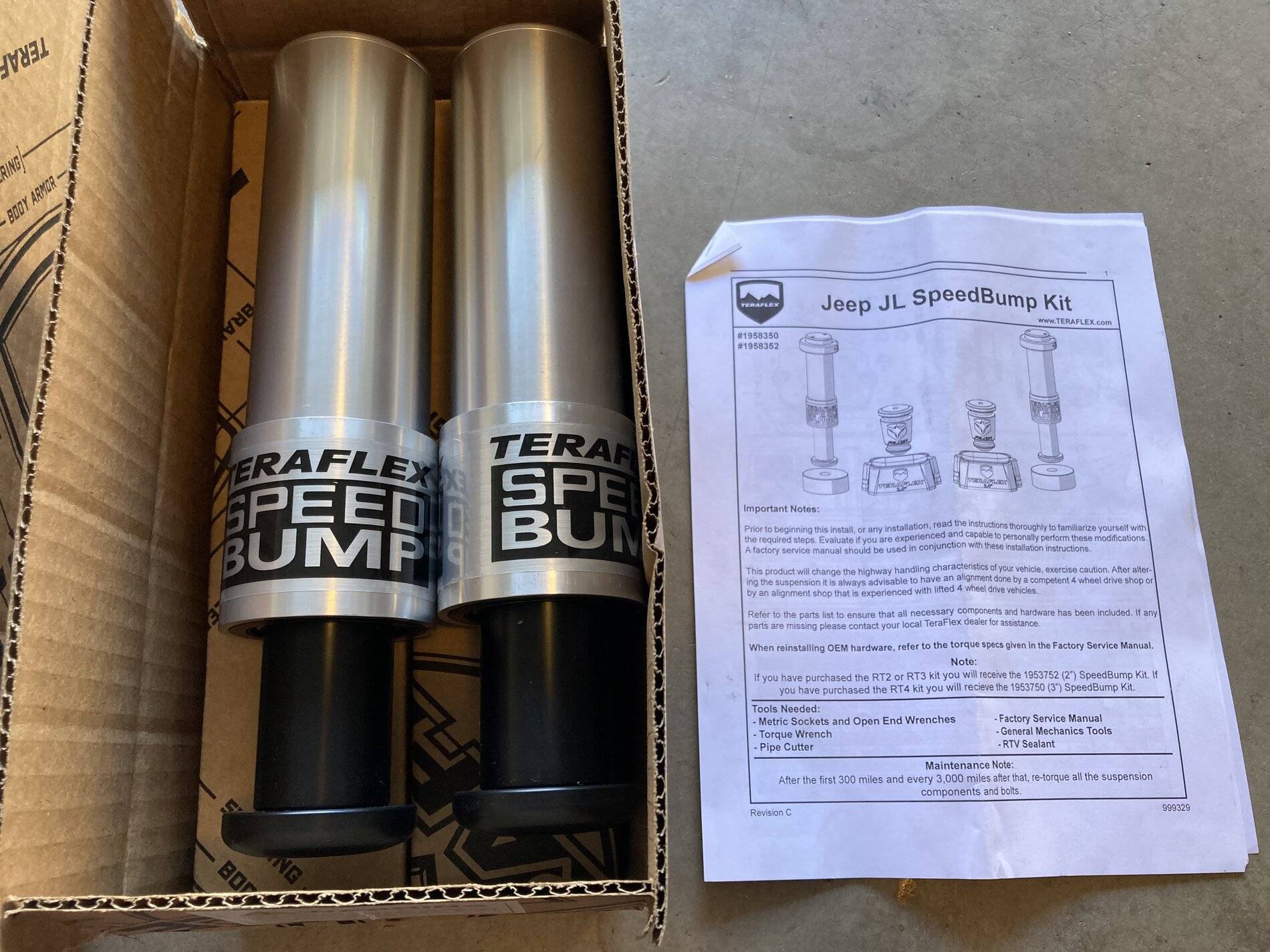 Jeep Wrangler JL [New] Teraflex Front Speed Bump Stops 09FA8CEA-FBFF-42BC-B824-CE6E369FA480