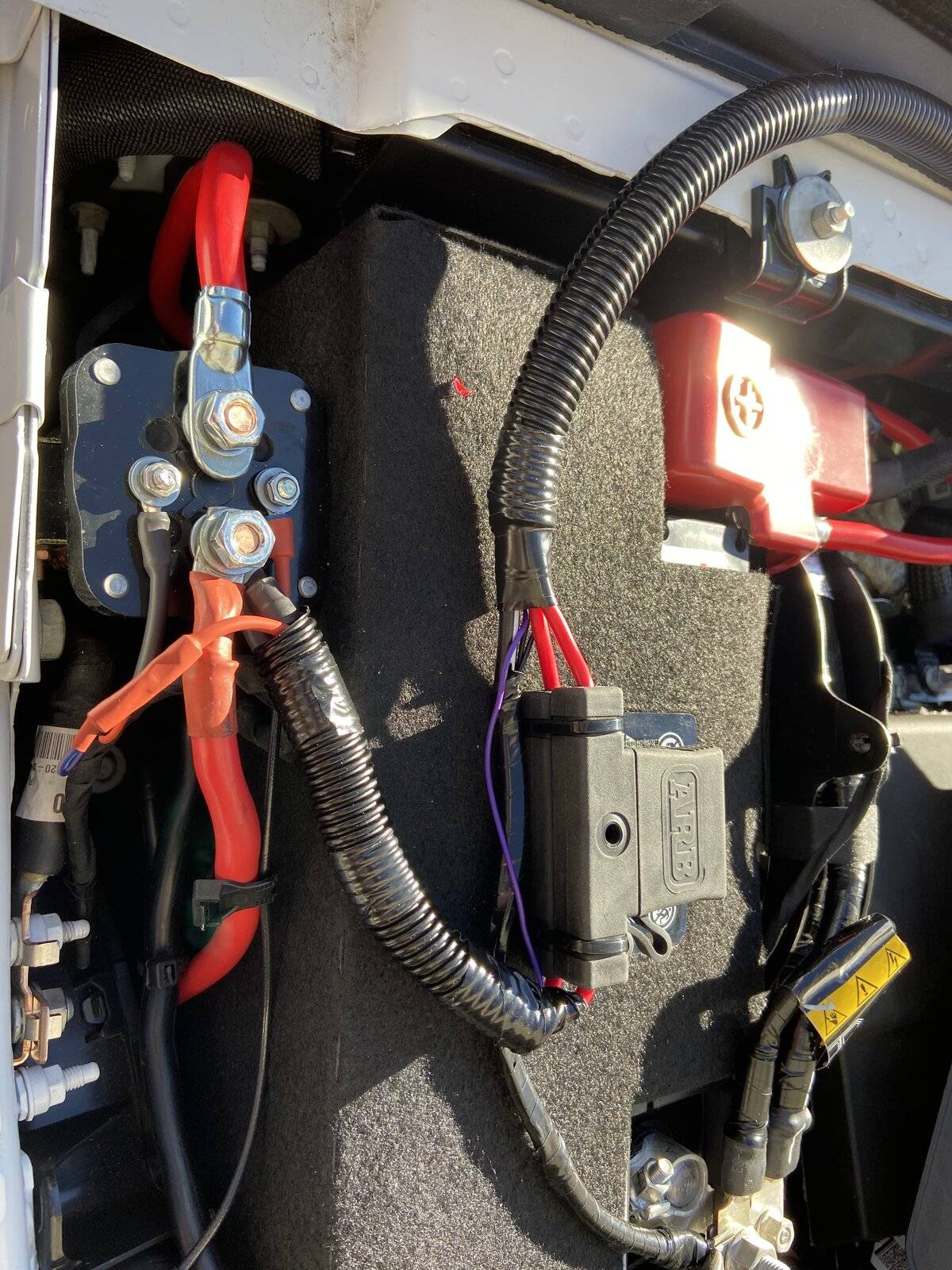 Jeep Wrangler JL Thinking about mounting battery shut off switch here. C0FD2B7A-7CC2-40CF-AB1F-E4F730350980
