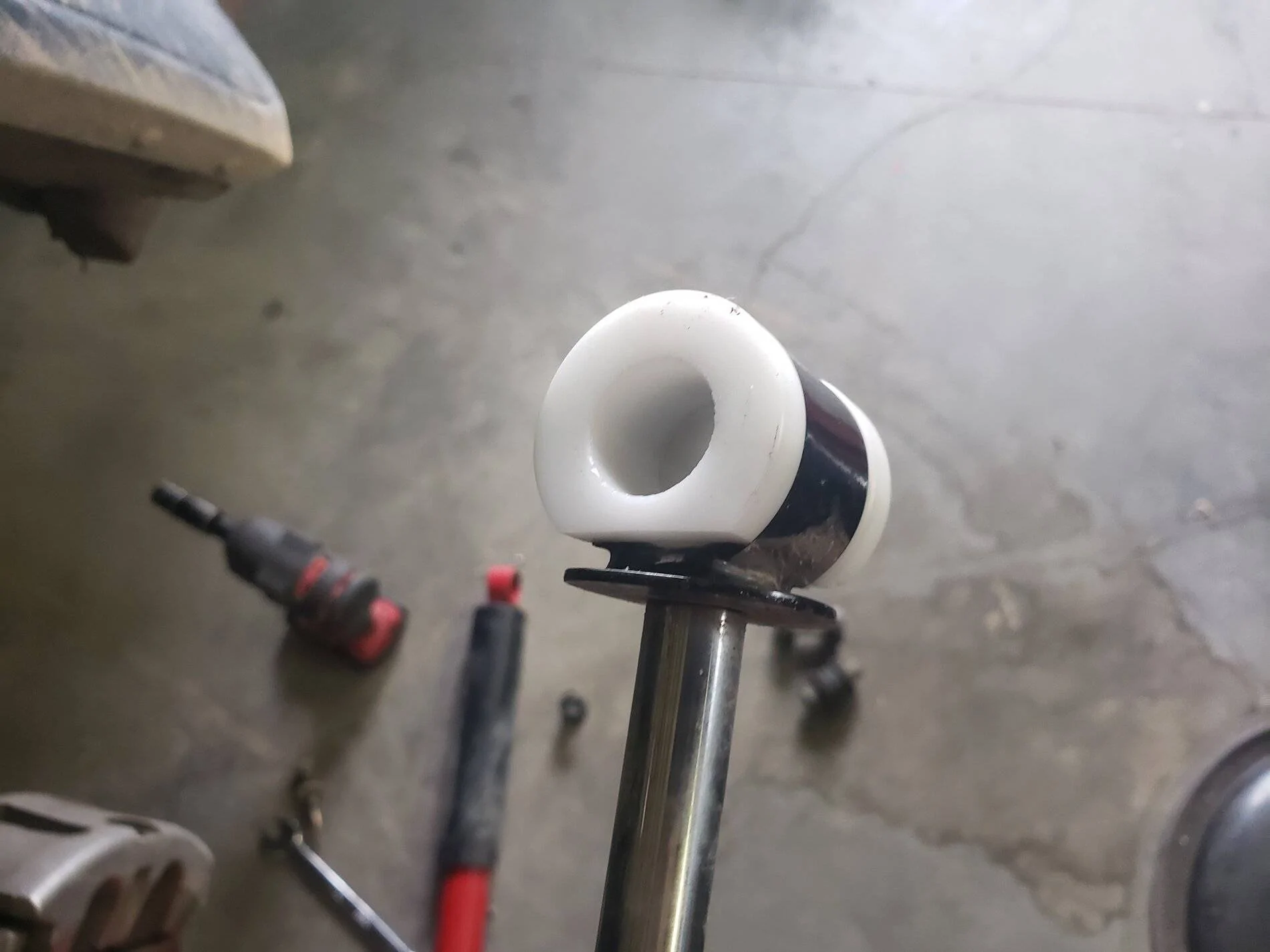 Jeep Wrangler JL Blown out shock bushing repair 20210902_105606