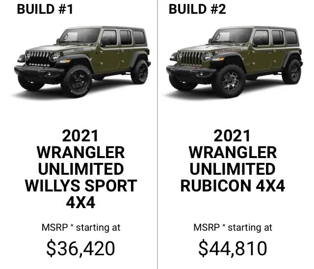 Jeep Wrangler JL Willys vs Rubicon vs 4 runner B5B2A134-E504-41B0-9455-774137E42C13