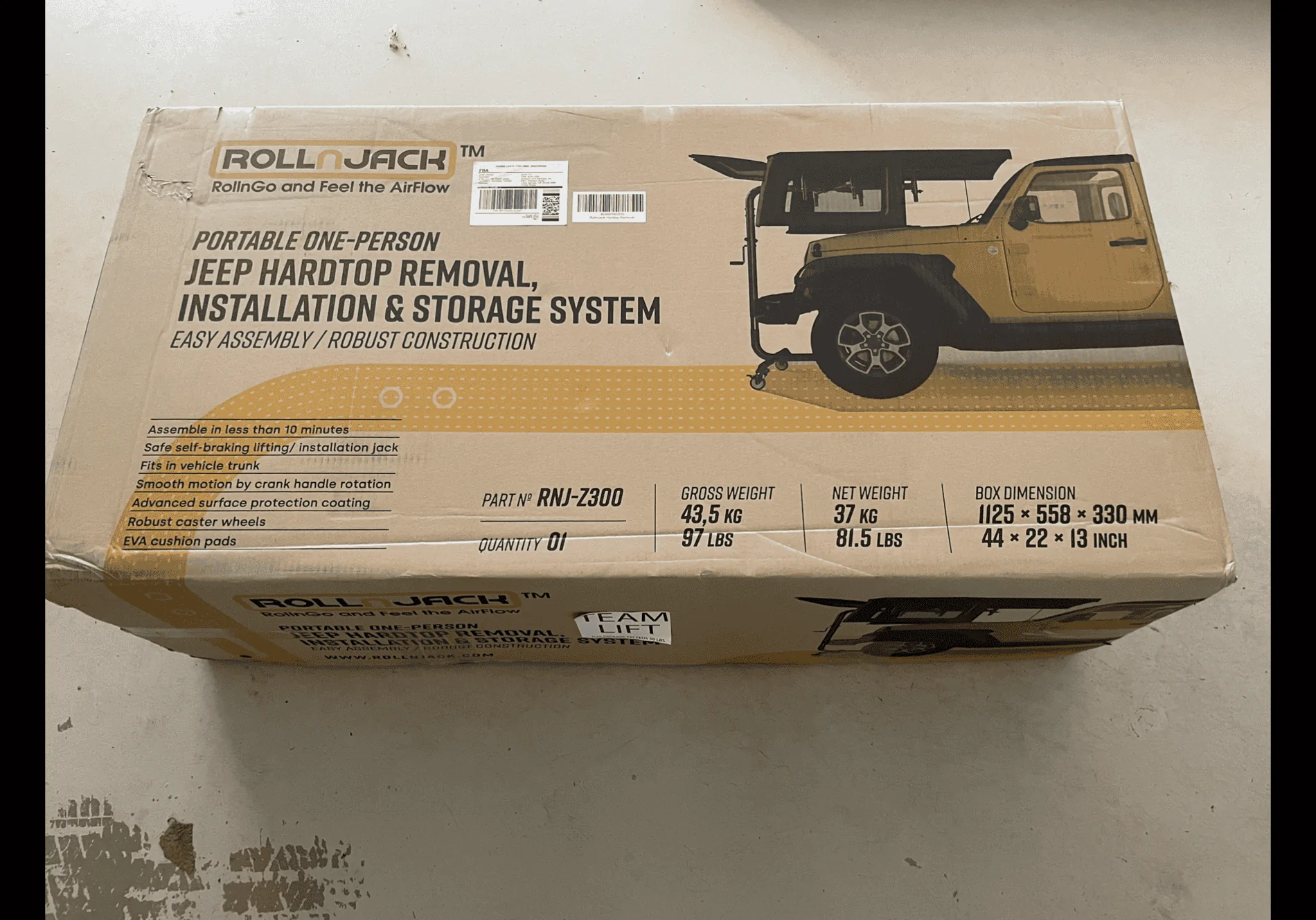 Jeep Wrangler JL Rollnjack Hardtop Lift A00DBD95-4B8F-4199-BAA4-A50CF2D2C5DB