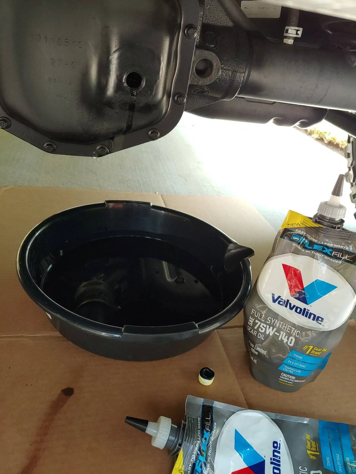 Jeep Wrangler JL Differential oil change 20210823_123552