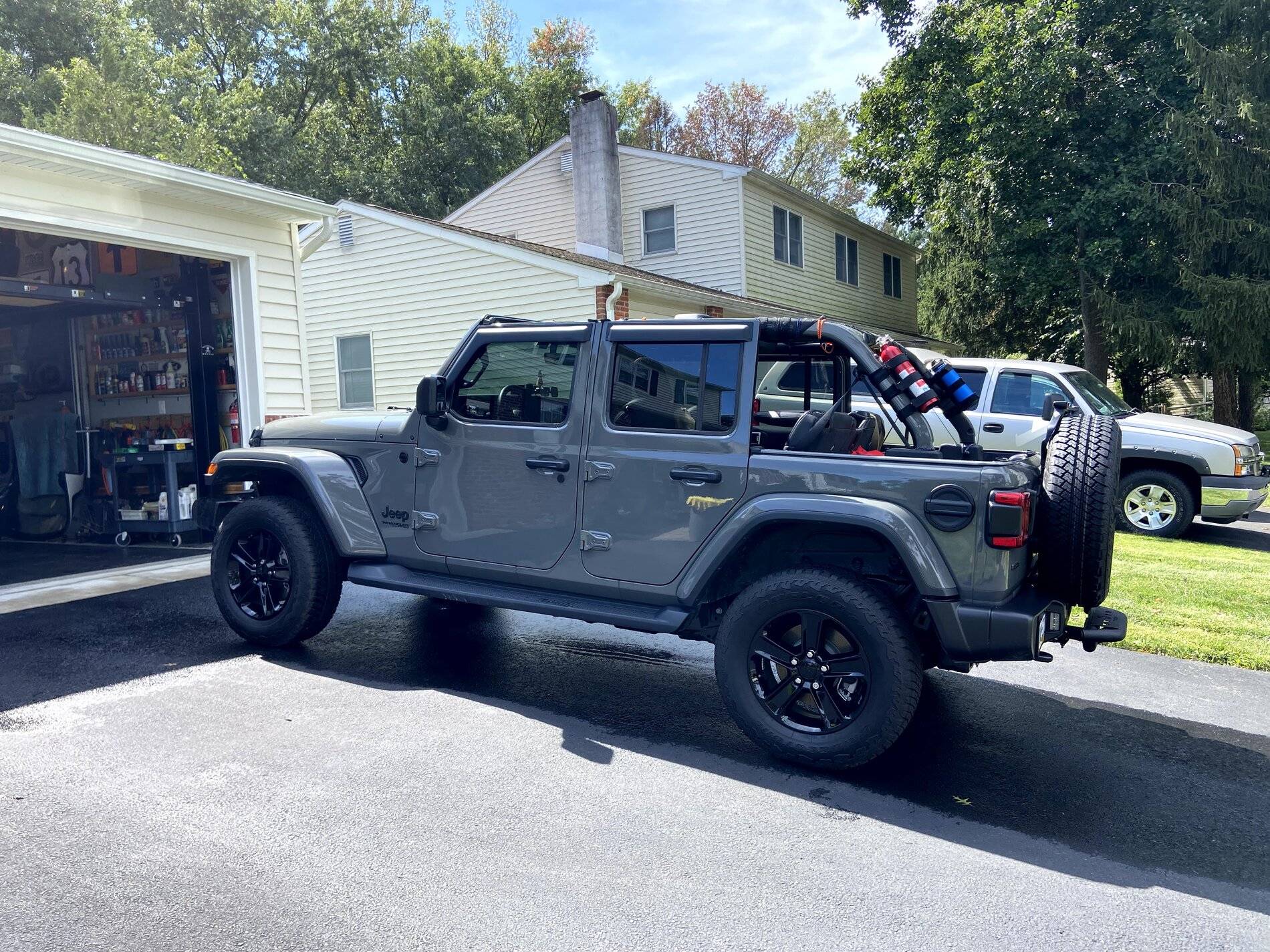 Jeep Wrangler JL Topless for the first time topless 