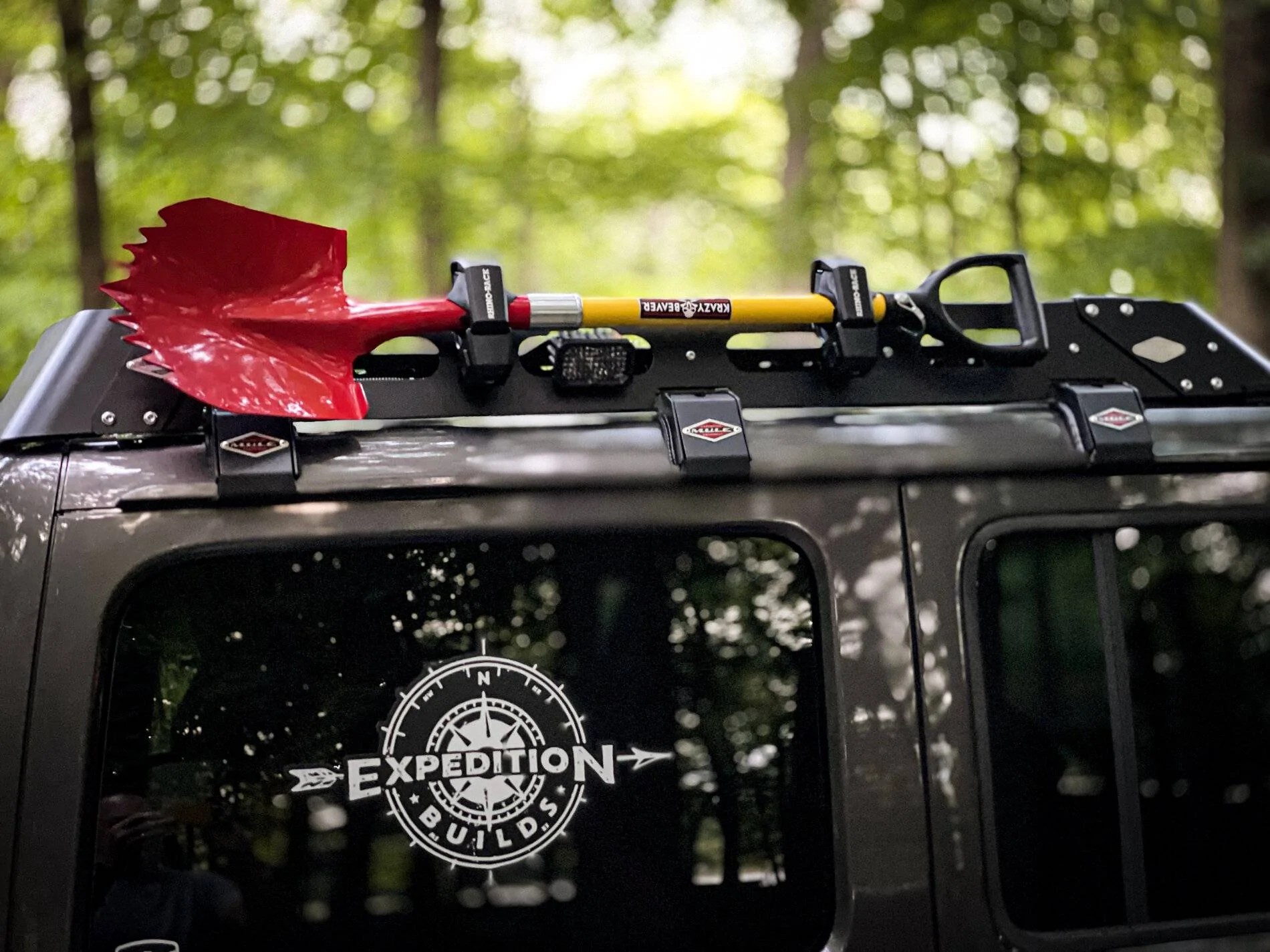 Jeep Wrangler JL Rubi Recon Shovel:Rack Mount