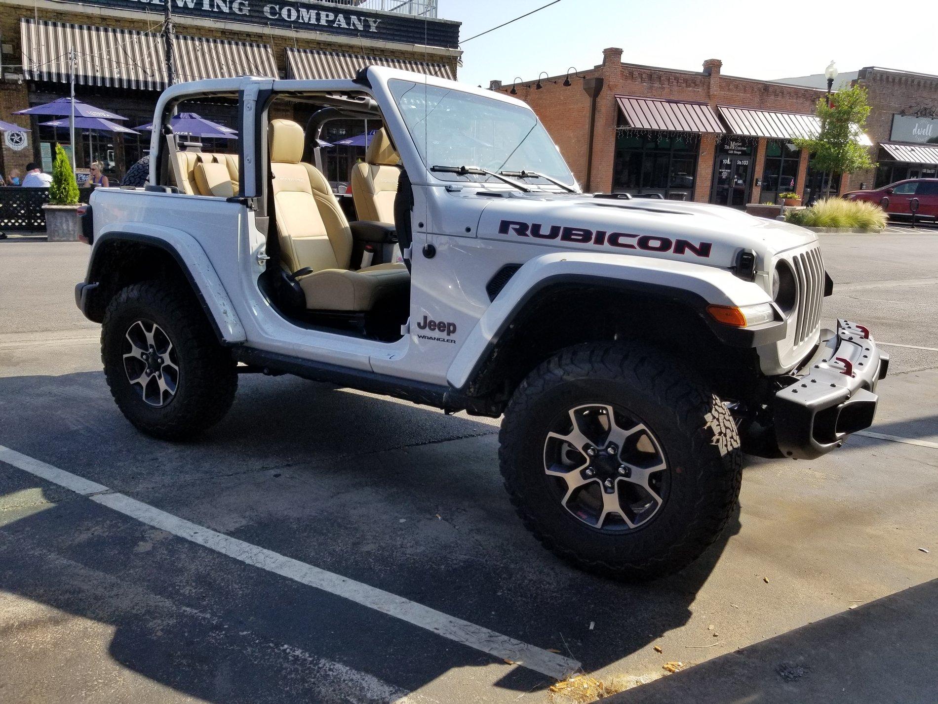 Jeep Wrangler JL White Topless 2 Door Spotted! 20180602_093223