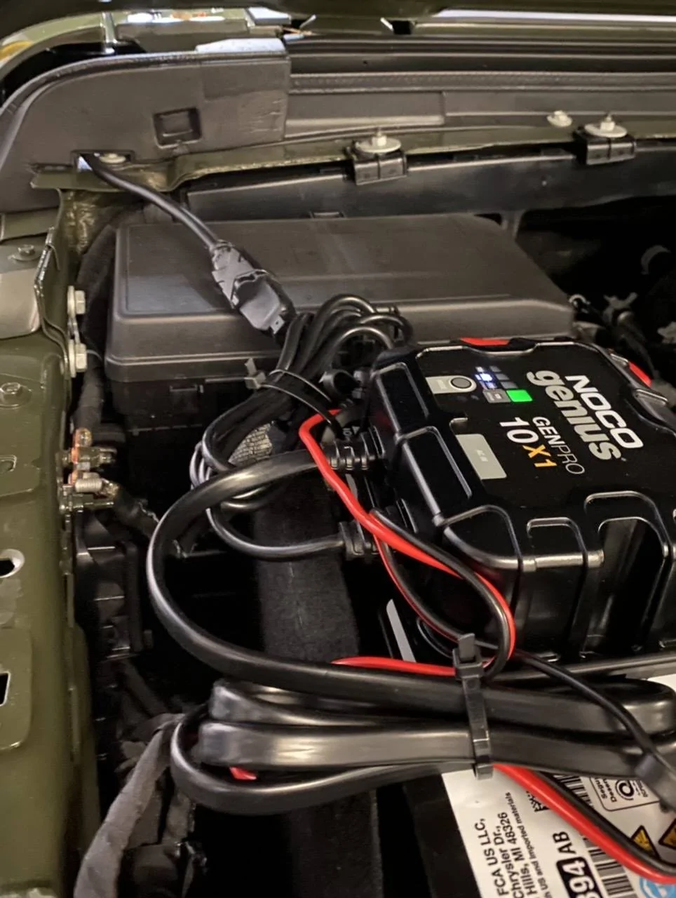 Jeep Wrangler JL Another NOCO Genius Installation CF1C76ED-576F-451B-B2D0-03A015B74DC5