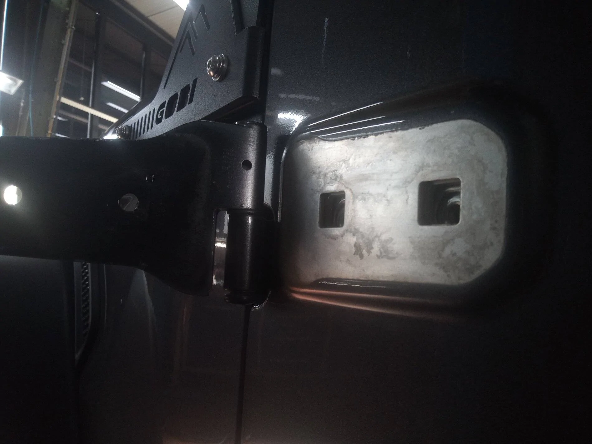 Jeep Wrangler JL Bubbles in Paint at Door Hinges IMG_20211001_124750_565