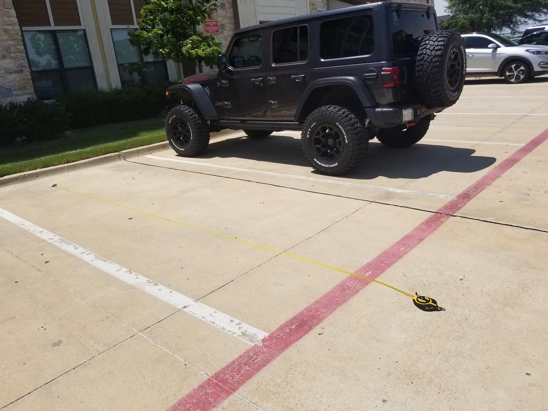 Jeep Wrangler JL Length of JLU 20180607_142646
