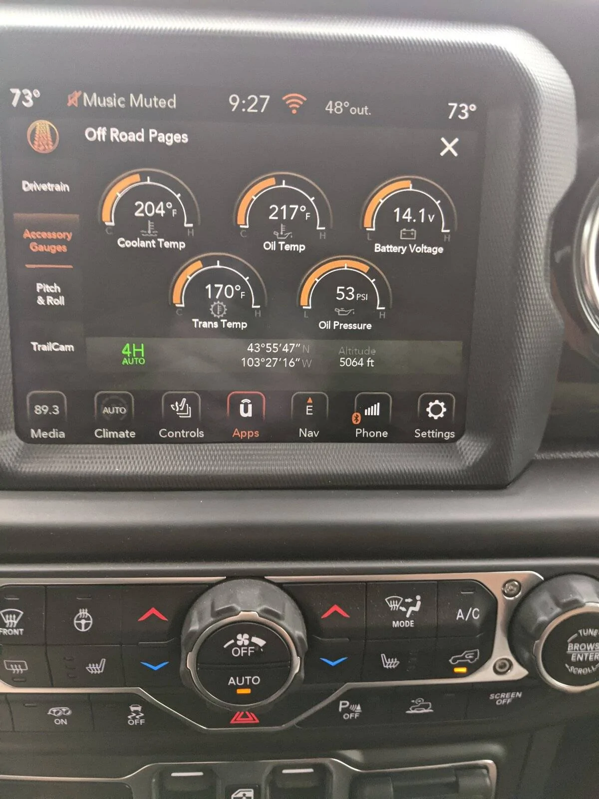 Jeep Wrangler JL 392 Oil Temp PXL_20211009_152717018