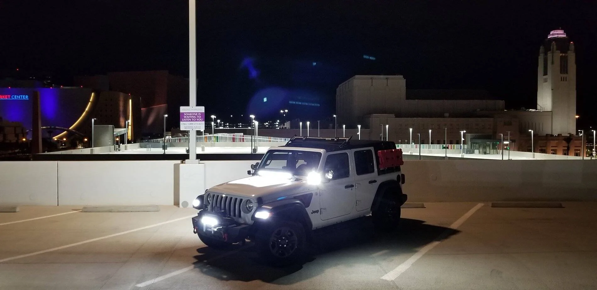 Jeep Wrangler JL Lightbars: Over windshield vs. hood mounts 20210719_035659