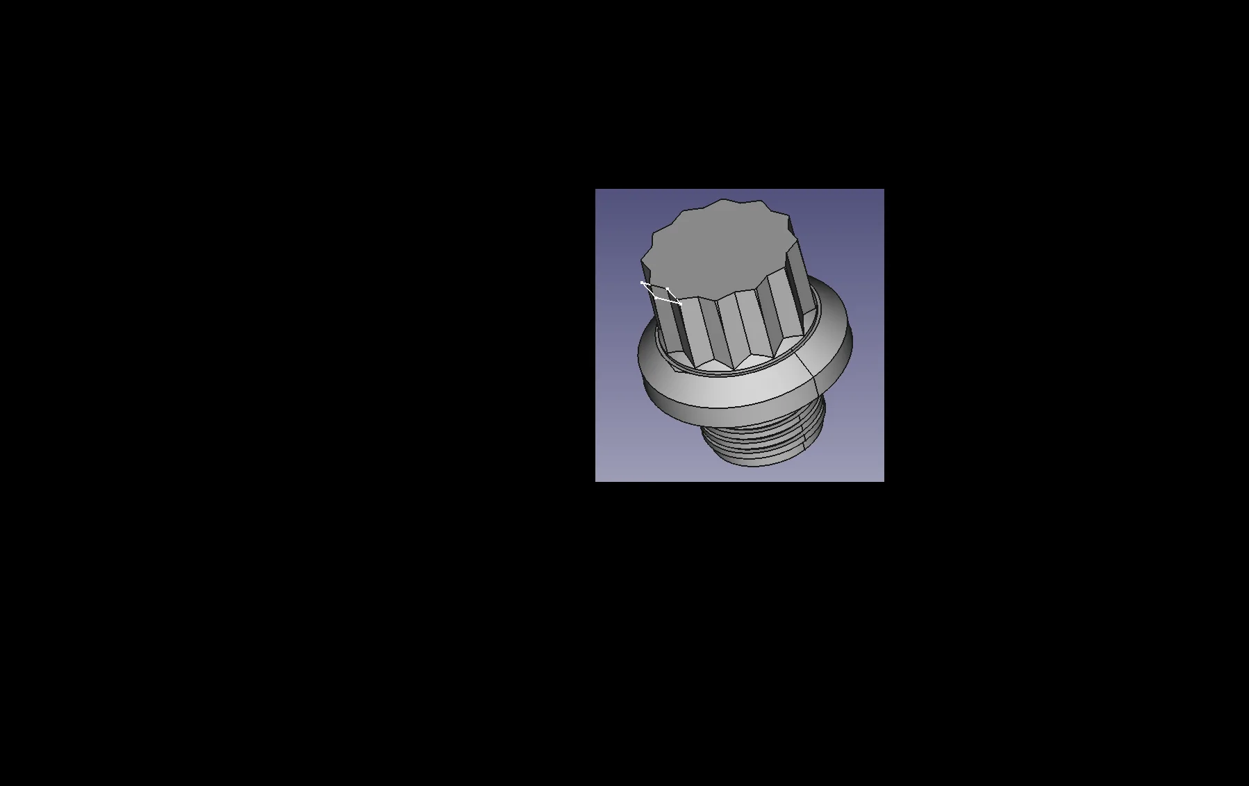 Jeep Wrangler JL 3D Designer Section for 3D Printers helo-904-rivet