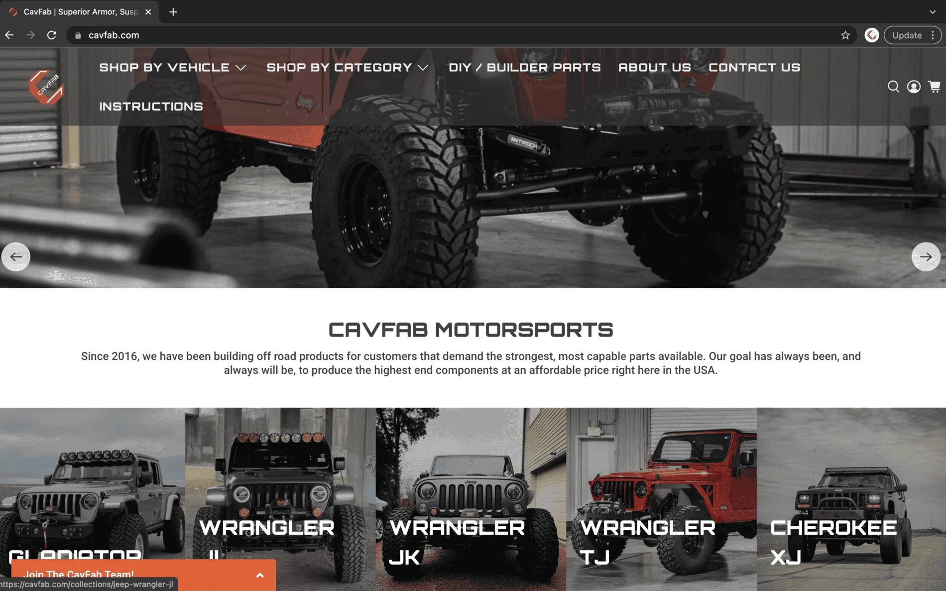 Jeep Wrangler JL CavFab has a brand new website! 1634572015141