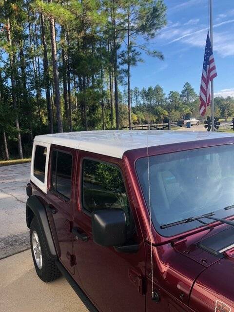 Jeep Wrangler JL JLU White Hard Top Trade top 1