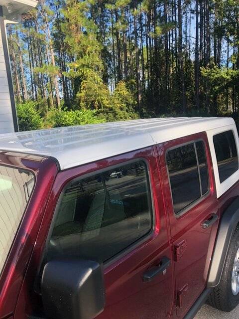 Jeep Wrangler JL JLU White Hard Top Trade top 2