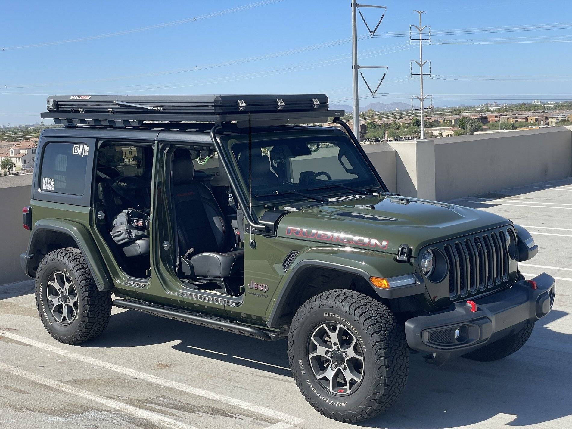 Jeep Wrangler JL JLU crossbar options for hardshell RTT 5134407C-5878-4270-AEC3-9186B249D2DA