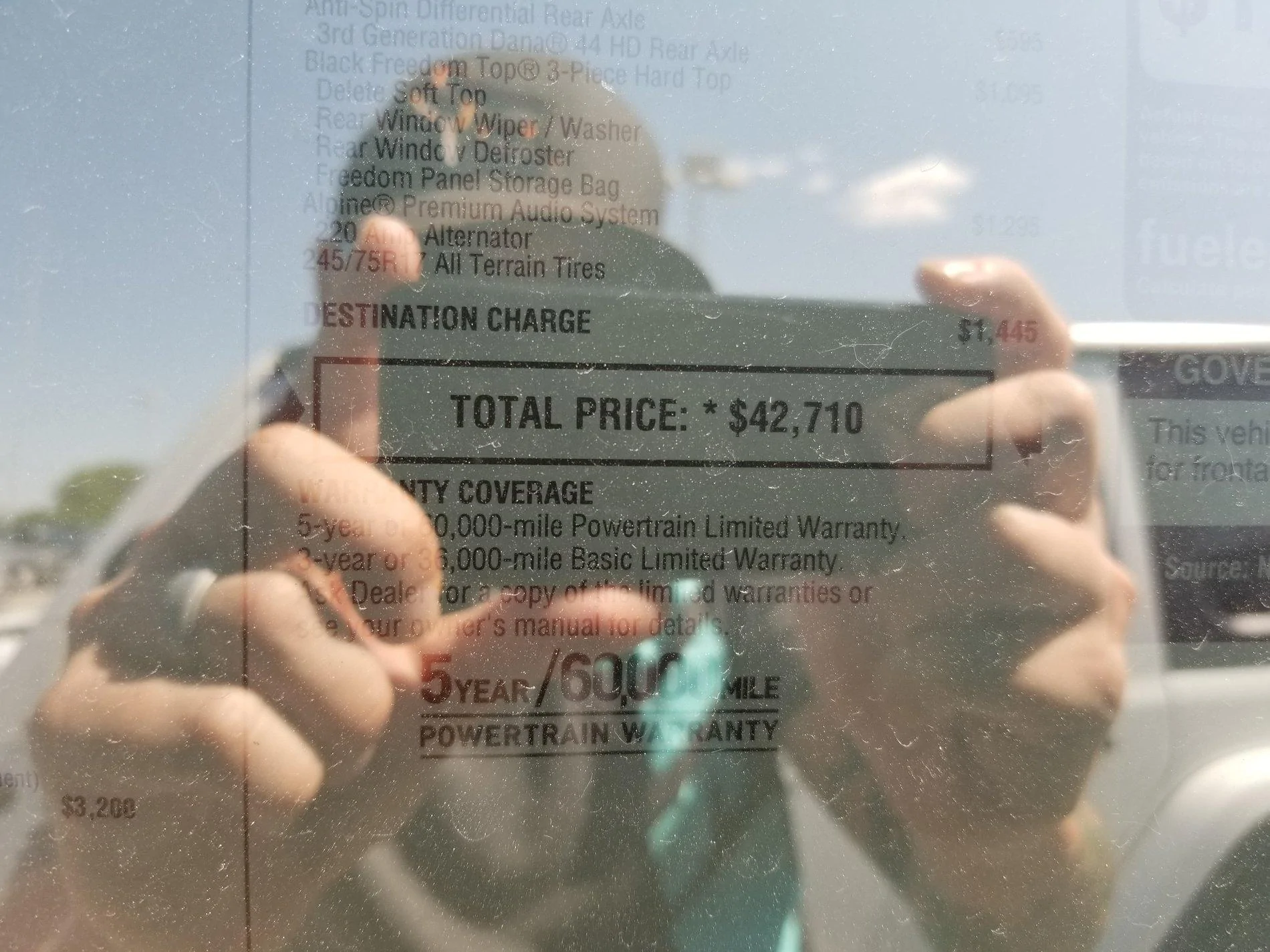 Jeep Wrangler JL String Gray JLU Spotted in dealer inventory! 20180609_155856