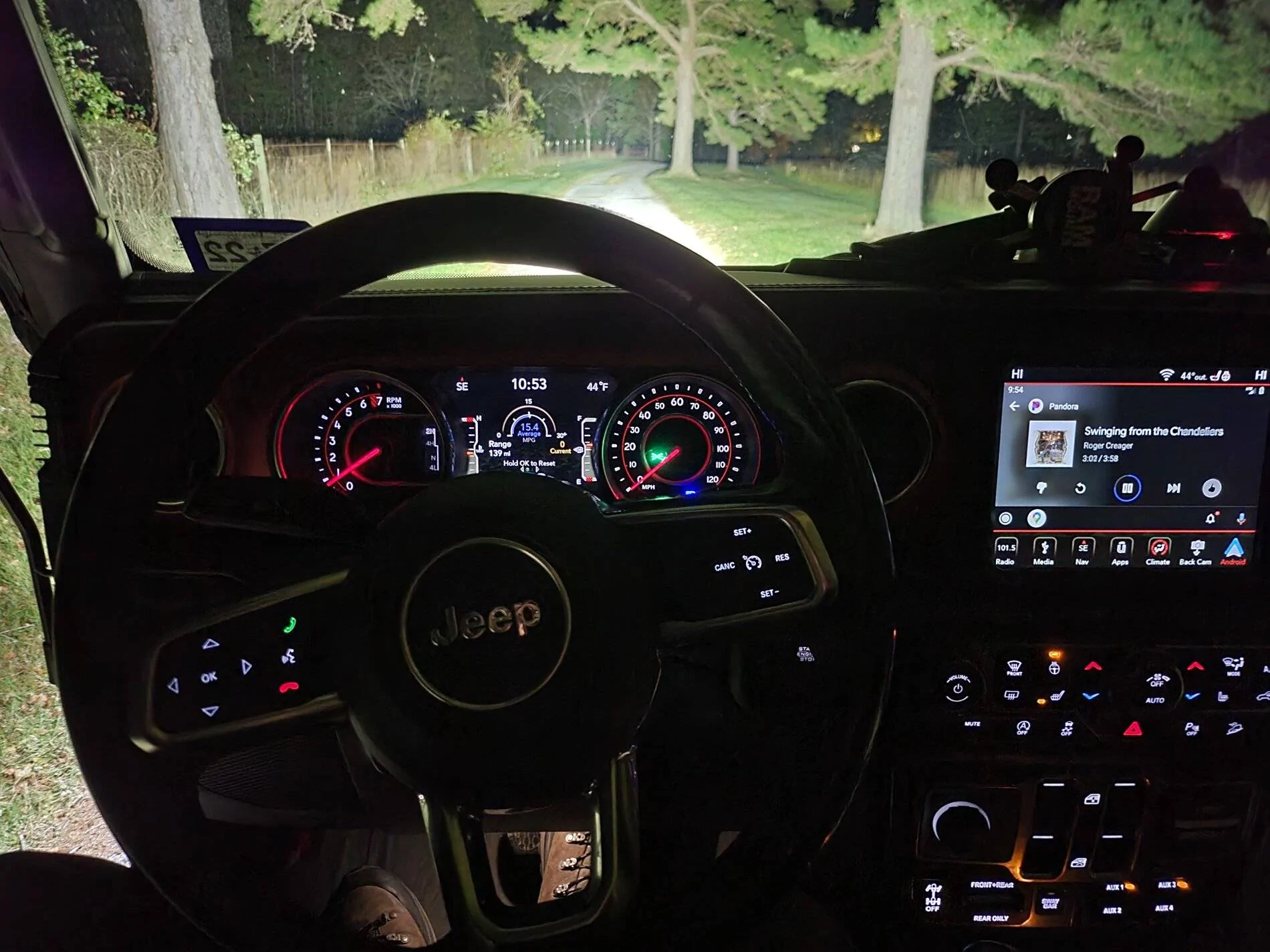 Jeep Wrangler JL Jeep clock off from radio time 20211106_215404