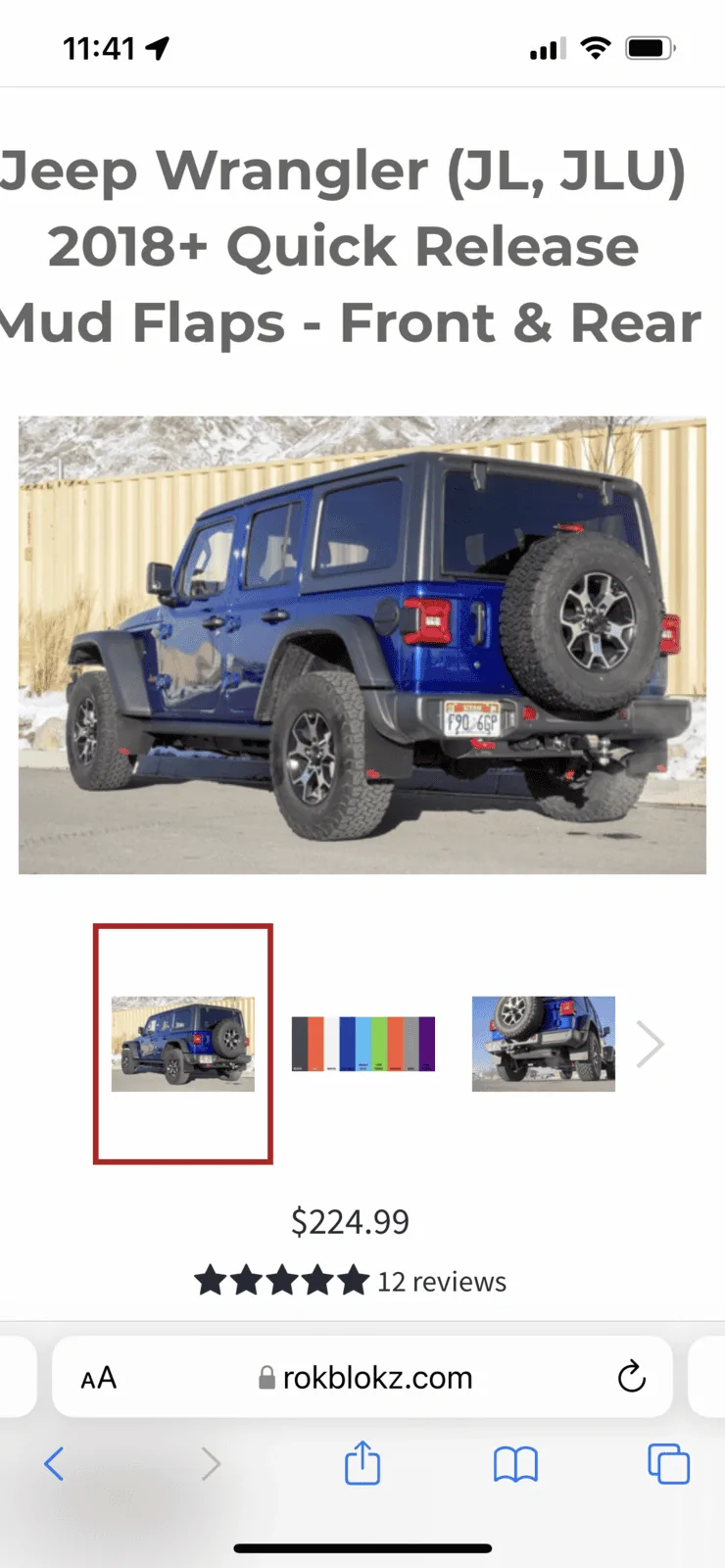 Jeep Wrangler JL Rokblokz quick release mud flaps 61E83183-BAE6-40BF-8B76-6B64DFDBBF67