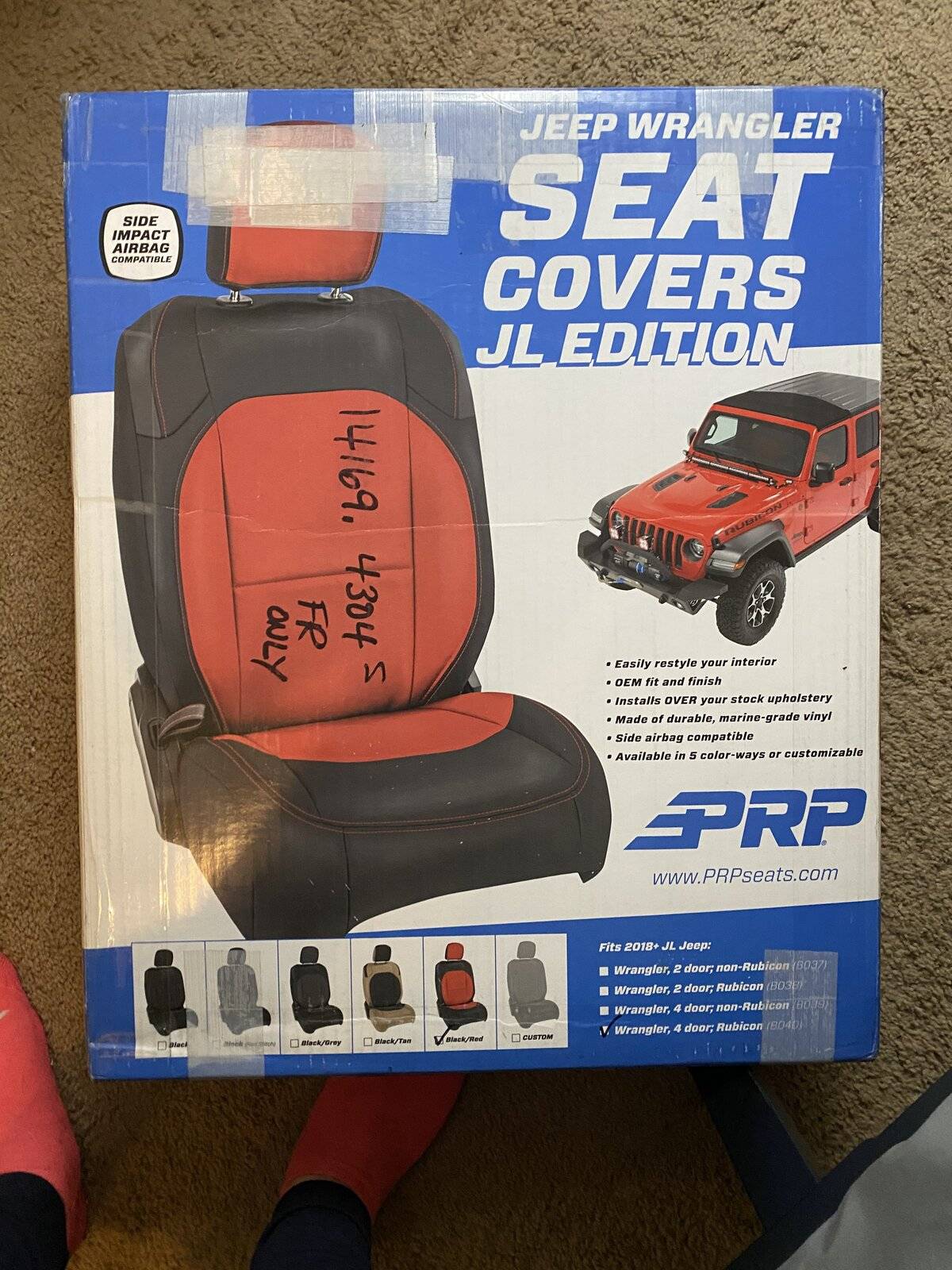 Jeep Wrangler JL PRP Seat Covers-Rubi Front Only 34902E13-175B-4CD0-9C47-EFCC8714715A