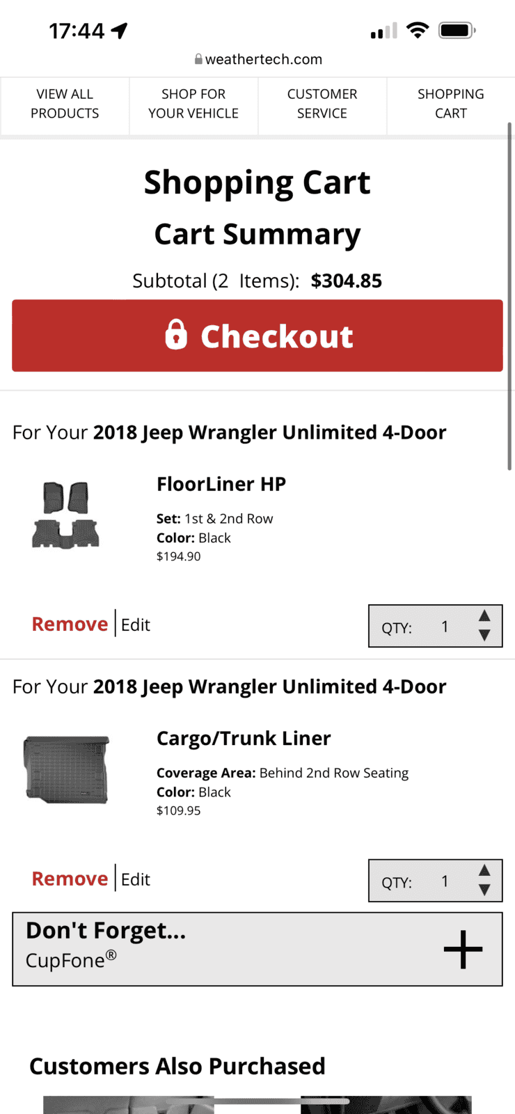 Jeep Wrangler JL Full Weather tech mats C887645C-A811-4E20-BD24-6958335BB79E