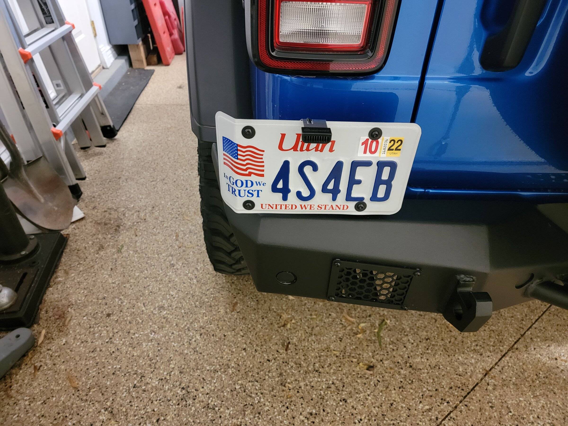Jeep Wrangler JL What License Plate Relocation Bracket Did You Get? JLUR license plate bracket